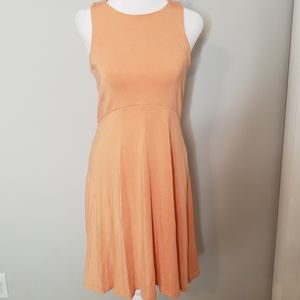 Athleta Peach Sleeveless Fit-and-Flare Dress